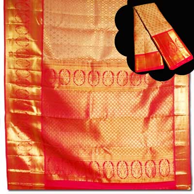 "Kalaneta pink colour Kanchi fancy silk saree NSHH-29 (with Blouse) - Click here to View more details about this Product